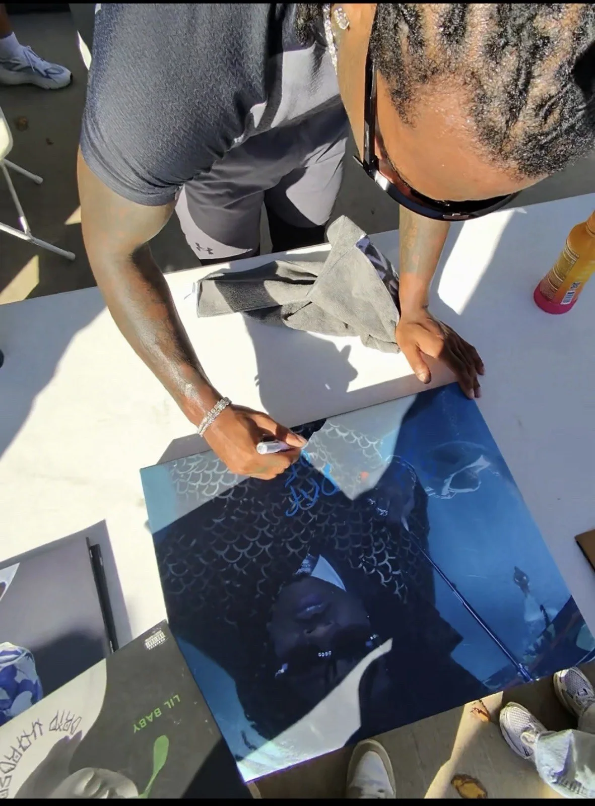 Gunna Drip Or Drown 2 Autograph Canvas 16x20 Photo Proof, image 3