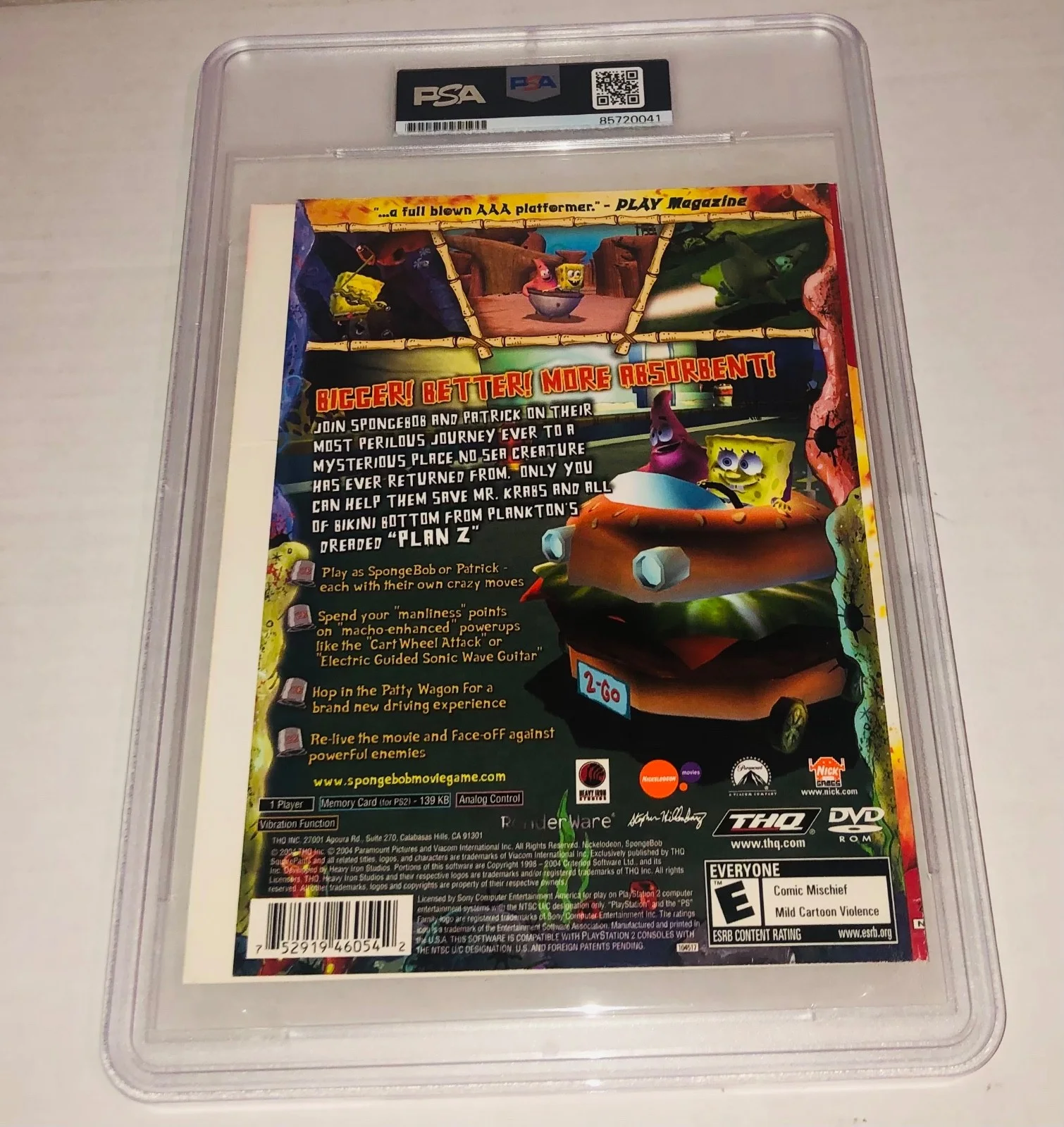 Rodger Bumpass — Rodger Bumpass Squidward Spongebob Movie PS2 Signed Video Game Cover PSA, изображение 2