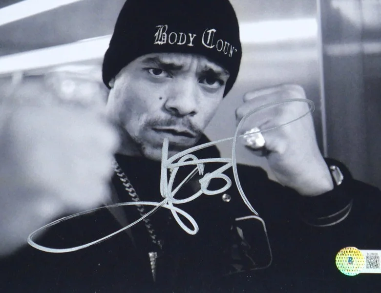 ICE-T SIGNED AUTOGRAPHED BODY COUNT 8 x 10 PHOTO BECKETT - COMES IN TOPLOADER!, image 2