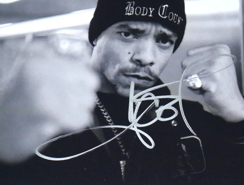 ICE-T SIGNED AUTOGRAPHED BODY COUNT 8 x 10 PHOTO BECKETT - COMES IN TOPLOADER!, image 3