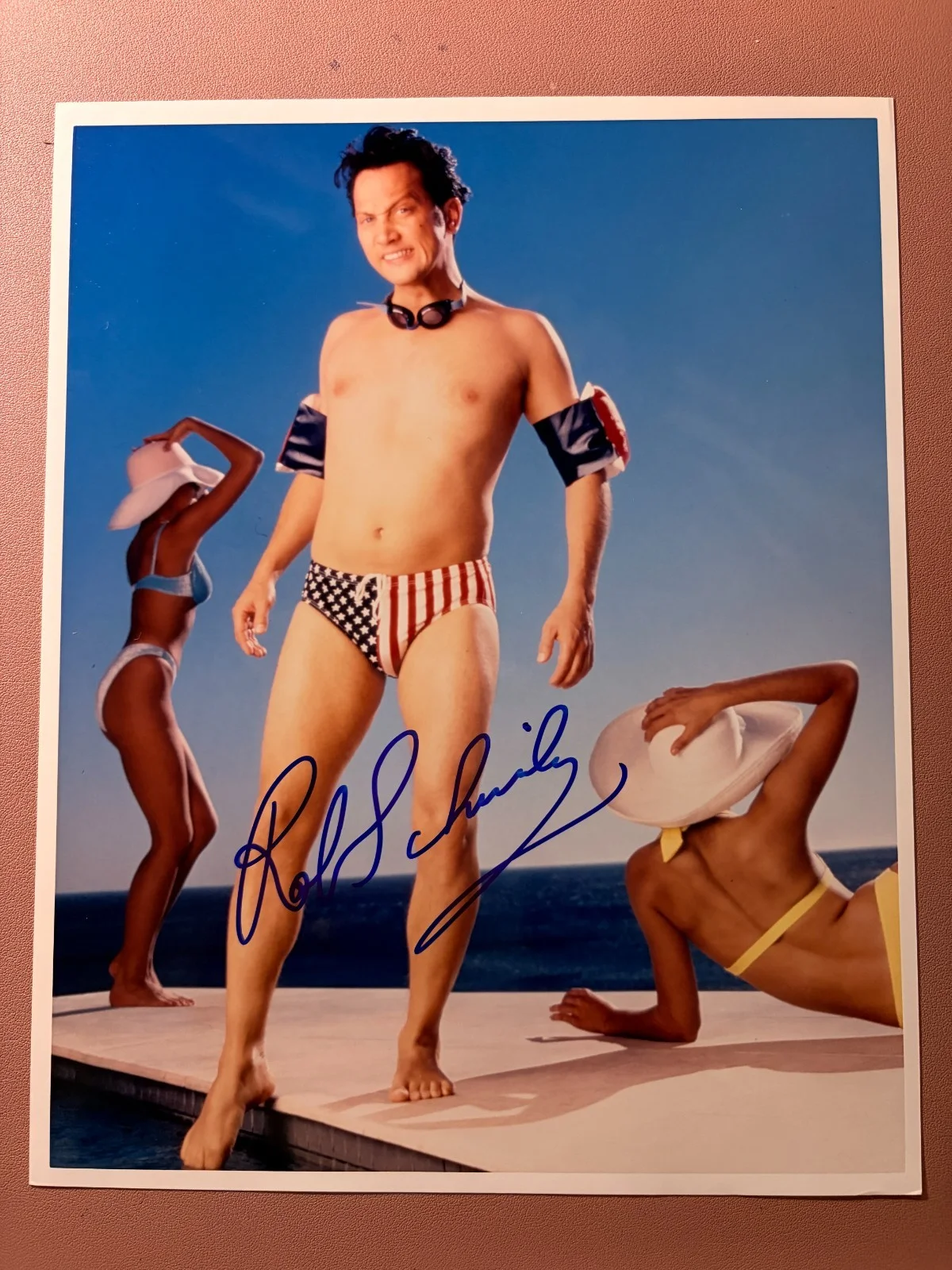 Rob Schneider — Rob Schneider Signed•8x10•DEUCE BIGELOW EUROPEAN GIGOLO•Todd Mueller Autographs, image 3