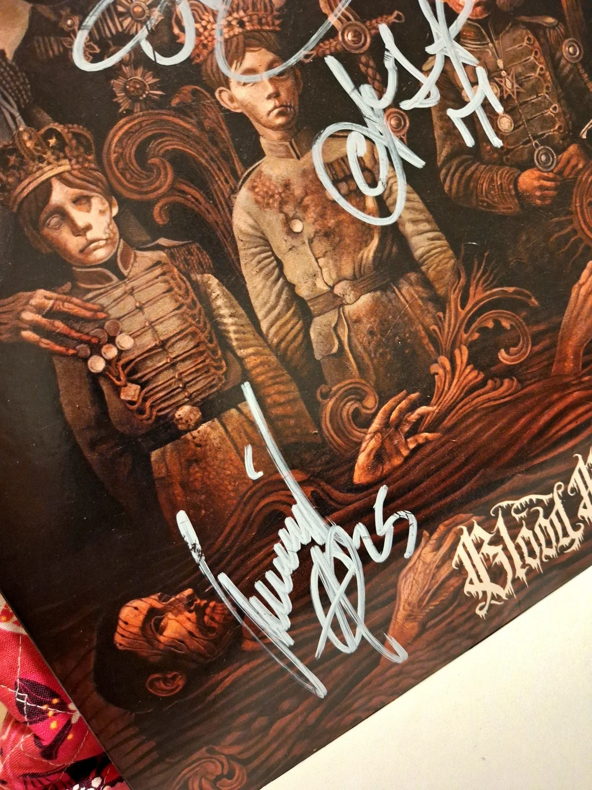 AUTOGRAPHED ARCH ENEMY Blood Dynasty Signed orange Vinyl alissa white gluz new !, изображение 2
