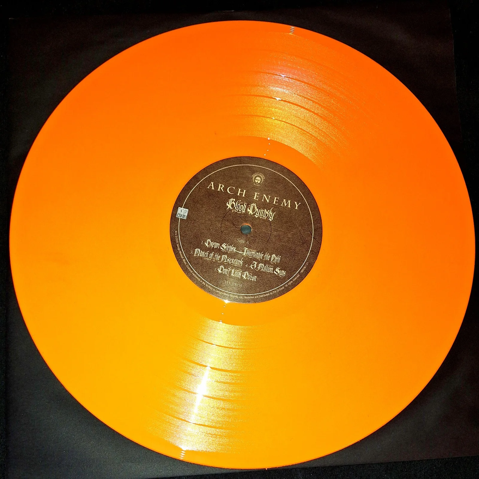 AUTOGRAPHED ARCH ENEMY Blood Dynasty Signed orange Vinyl alissa white gluz new !, изображение 3