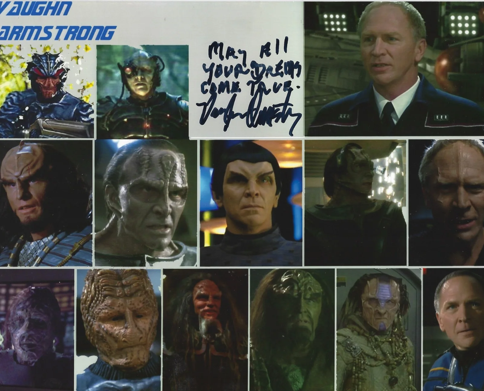 Vaughn Armstrong — Vaughn Armstrong Autographed Signed 8x10 Photo -12 Characters in Star Trek w/COA