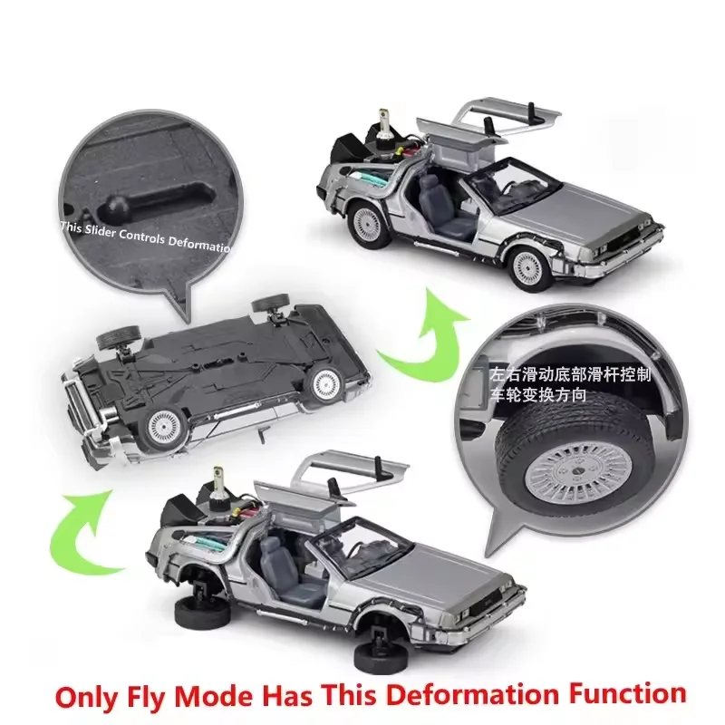 DeLorean Time Machine Diecast 1/24 Welly Back to the Future I/II/III Model - UK, изображение 4