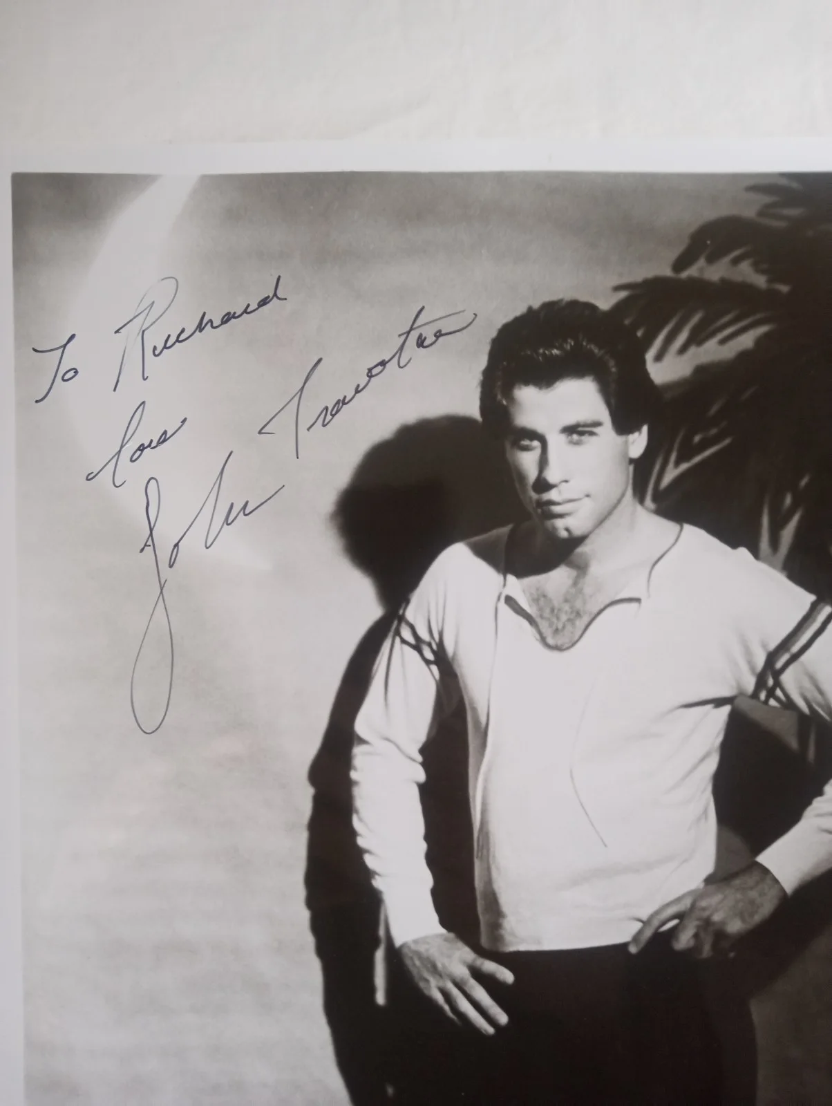 John Travolta — John Travolta Signed Autograph 8x10 Glossy Photograph 1978, image 2