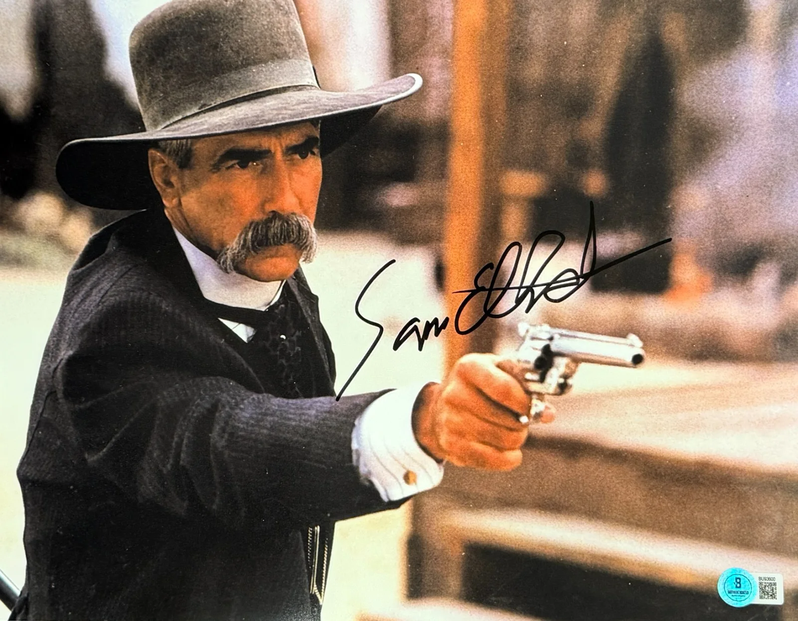 Sam Elliott — Sam Elliott Signed 11x14 Photo Tombstone Authentic Autograph Beckett