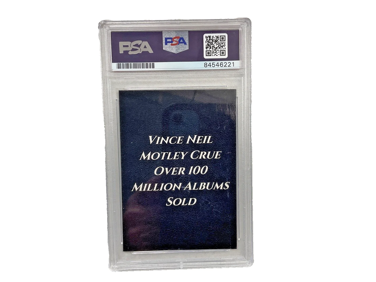 VINCE NEIL Autographed MOTLEY CRÜE Trading Card Sealed Authenticated by PSA DNA, image 4