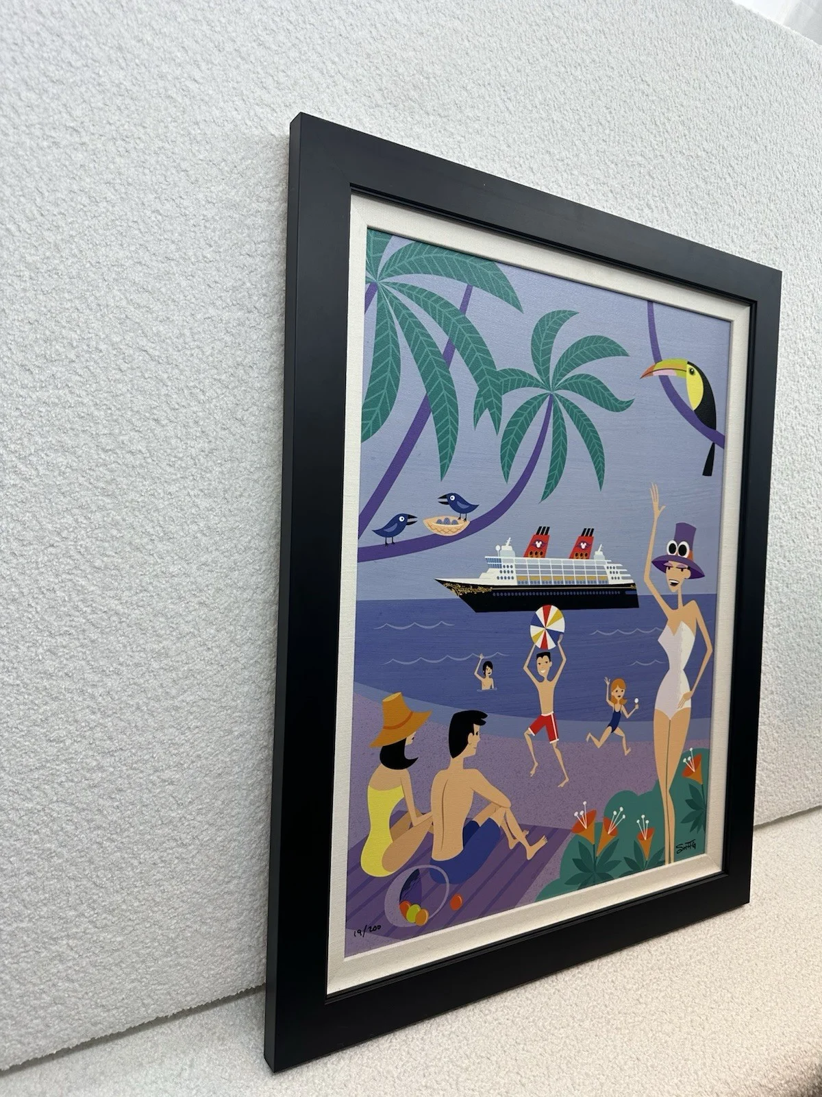 SHAG — SHAG “ISLAND INTERMISSION” SIGNED AND NUMBERED 19/200 DISNEY CRUISE W/COA, изображение 2