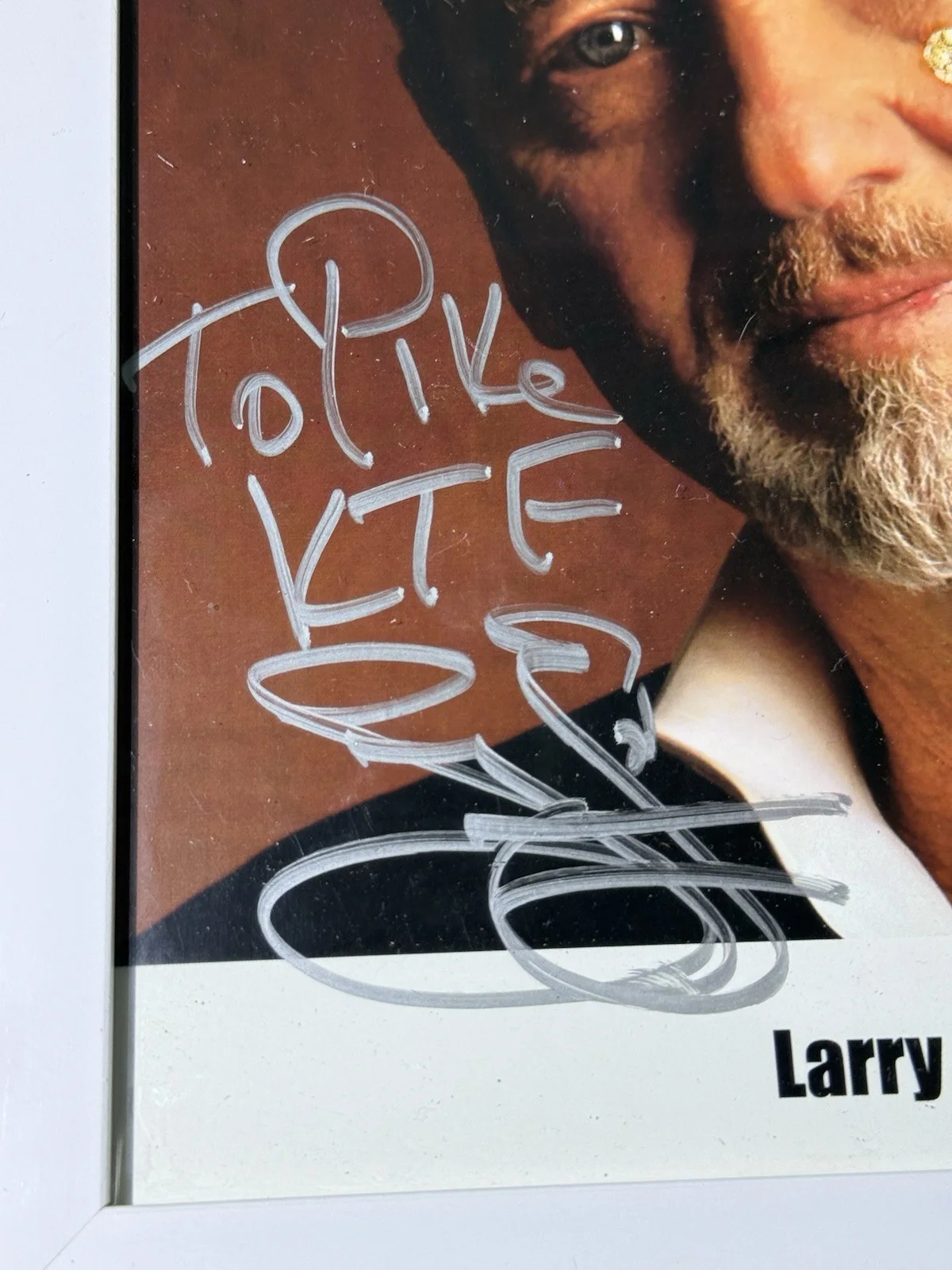 Larry Gatlin Signed Framed Photo Autograph Country Music 10x12, изображение 2