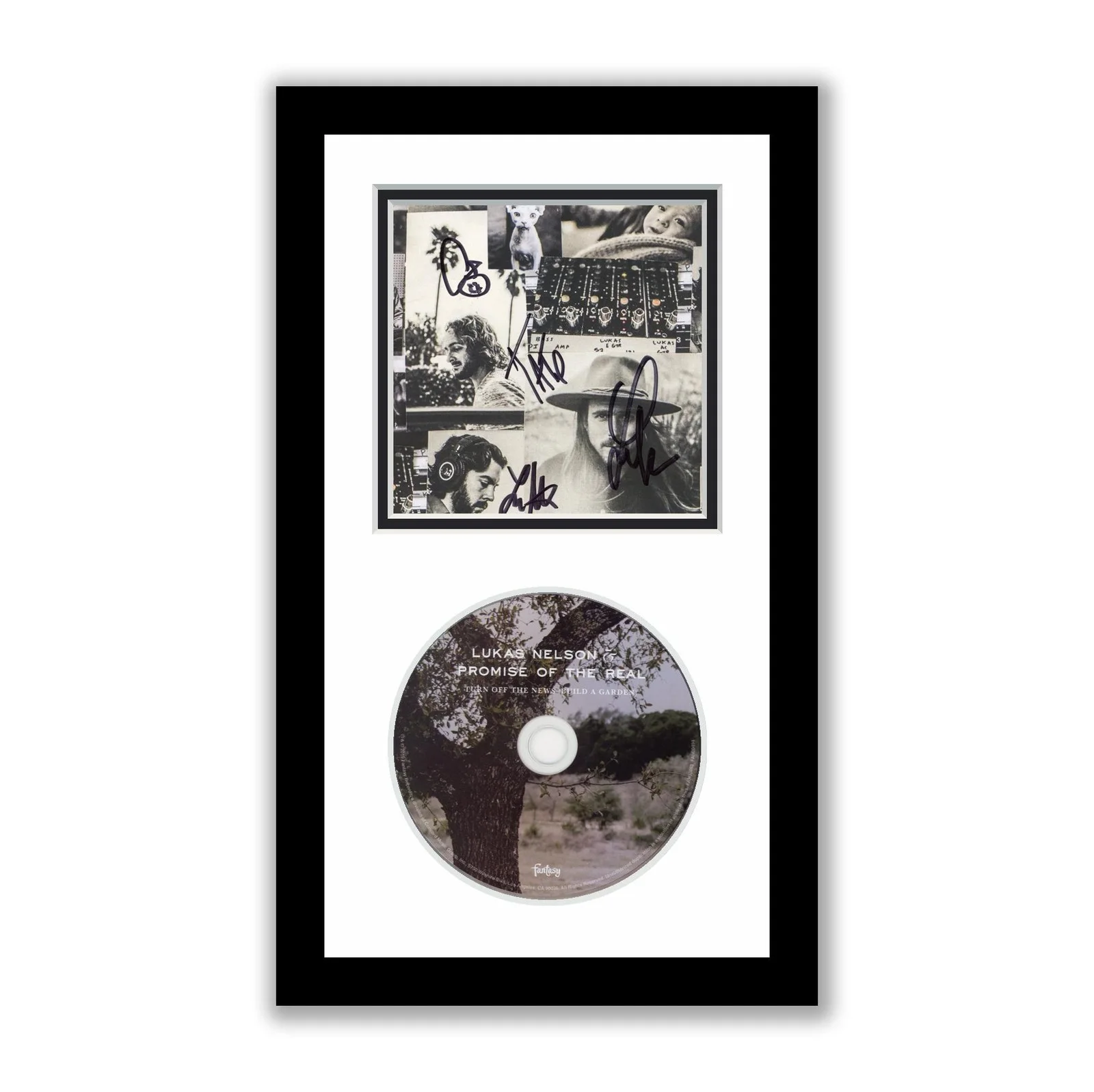 Lukas Nelson — Lukas Nelson Autographed Signed Framed CD Turn Off The News Build A Garden ACOA