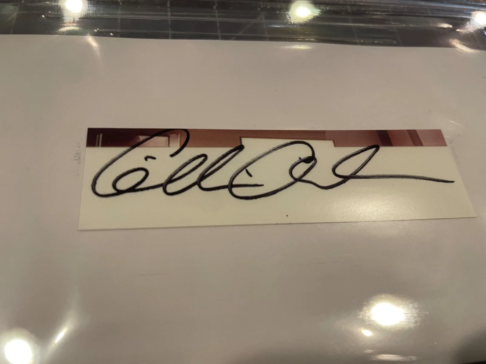 GILLIAN ANDERSON X-FILES ACTRESS SIGNED CUT ON INDEX CARD BECKETT, изображение 2