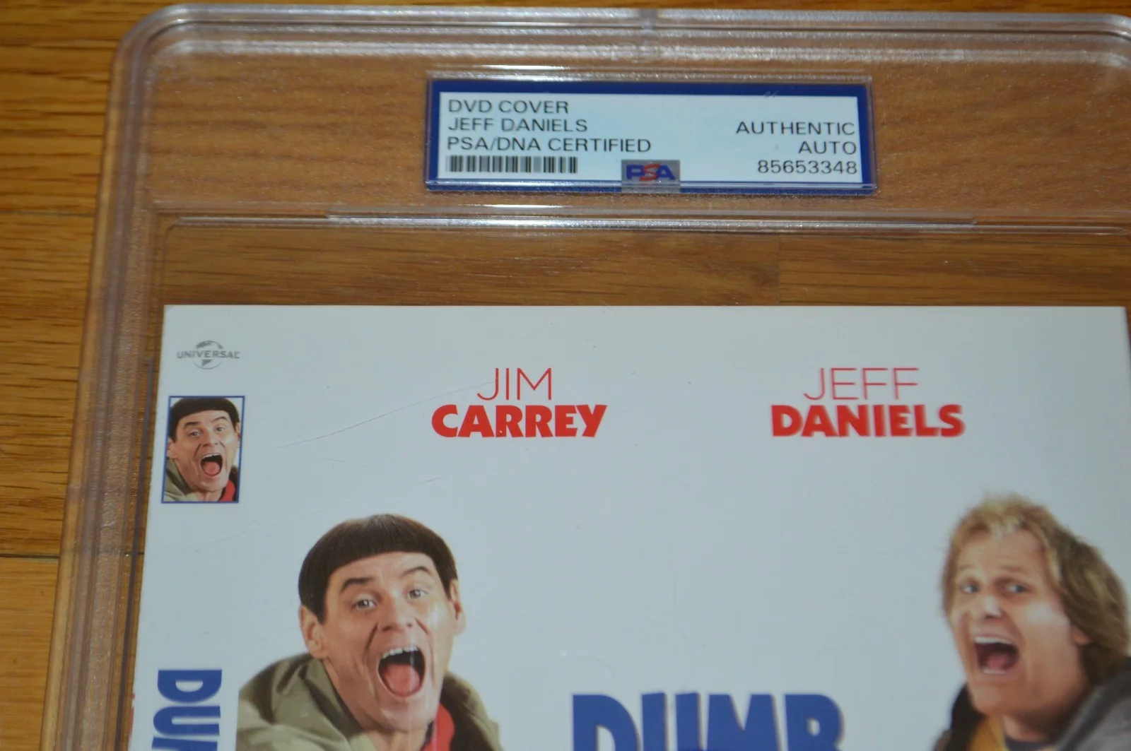 Jeff Daniels — Jeff Daniels Autographed "Dumb & Dumber" DVD Cover Insert ~ Encapsulated PSA, image 3