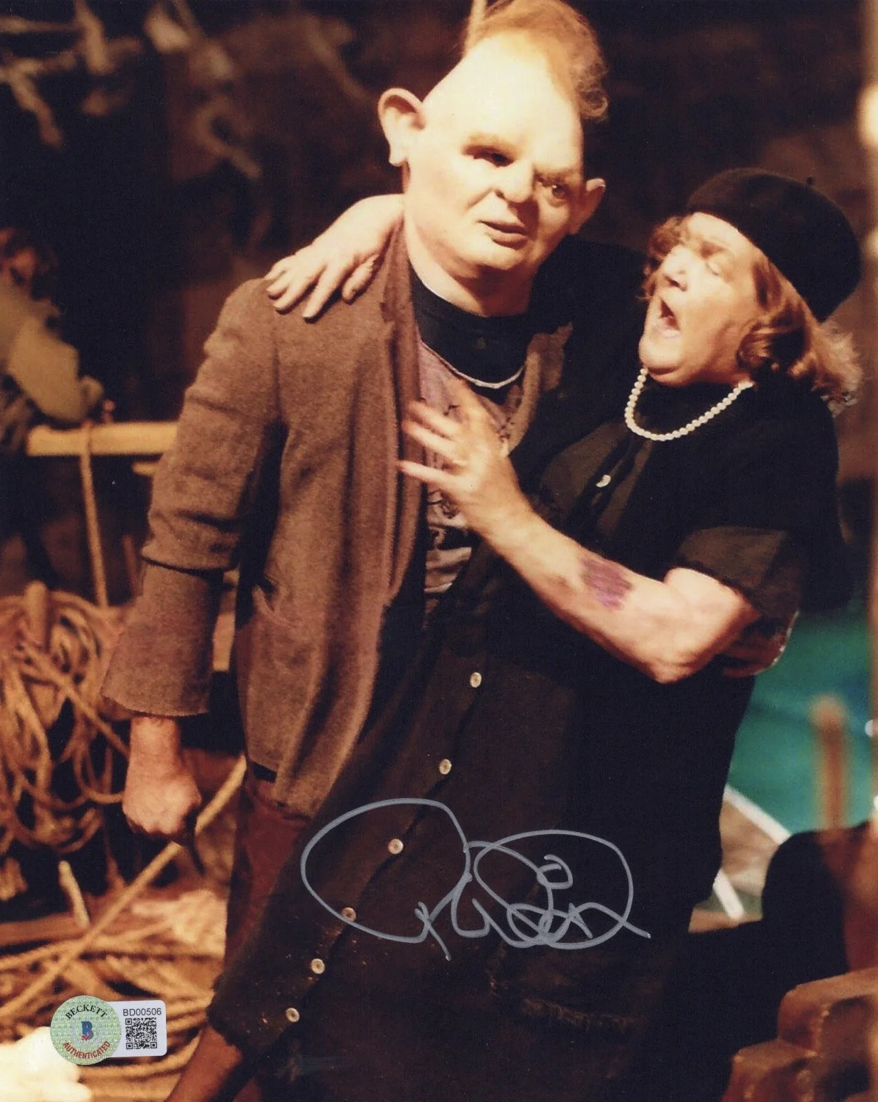 RANDELL WIDNER SIGNED 'THE GOONIES' STUNT SLOTH 8x10 MOVIE PHOTO 5 BECKETT COA, изображение 2