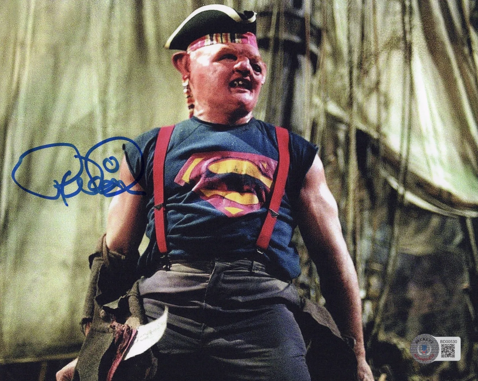 RANDELL WIDNER SIGNED 'THE GOONIES' STUNT SLOTH 8x10 MOVIE PHOTO 3 BECKETT COA, изображение 2