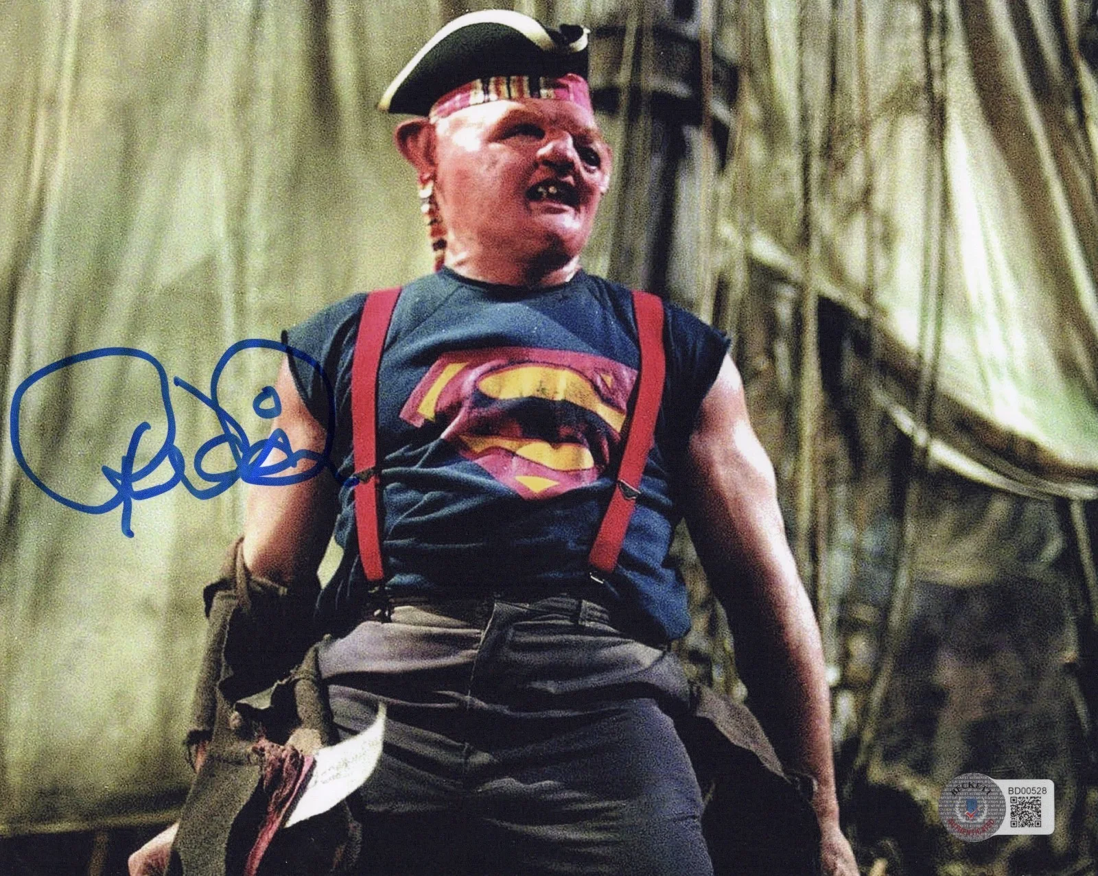 RANDELL WIDNER SIGNED 'THE GOONIES' STUNT SLOTH 8x10 MOVIE PHOTO 2 BECKETT COA, изображение 2