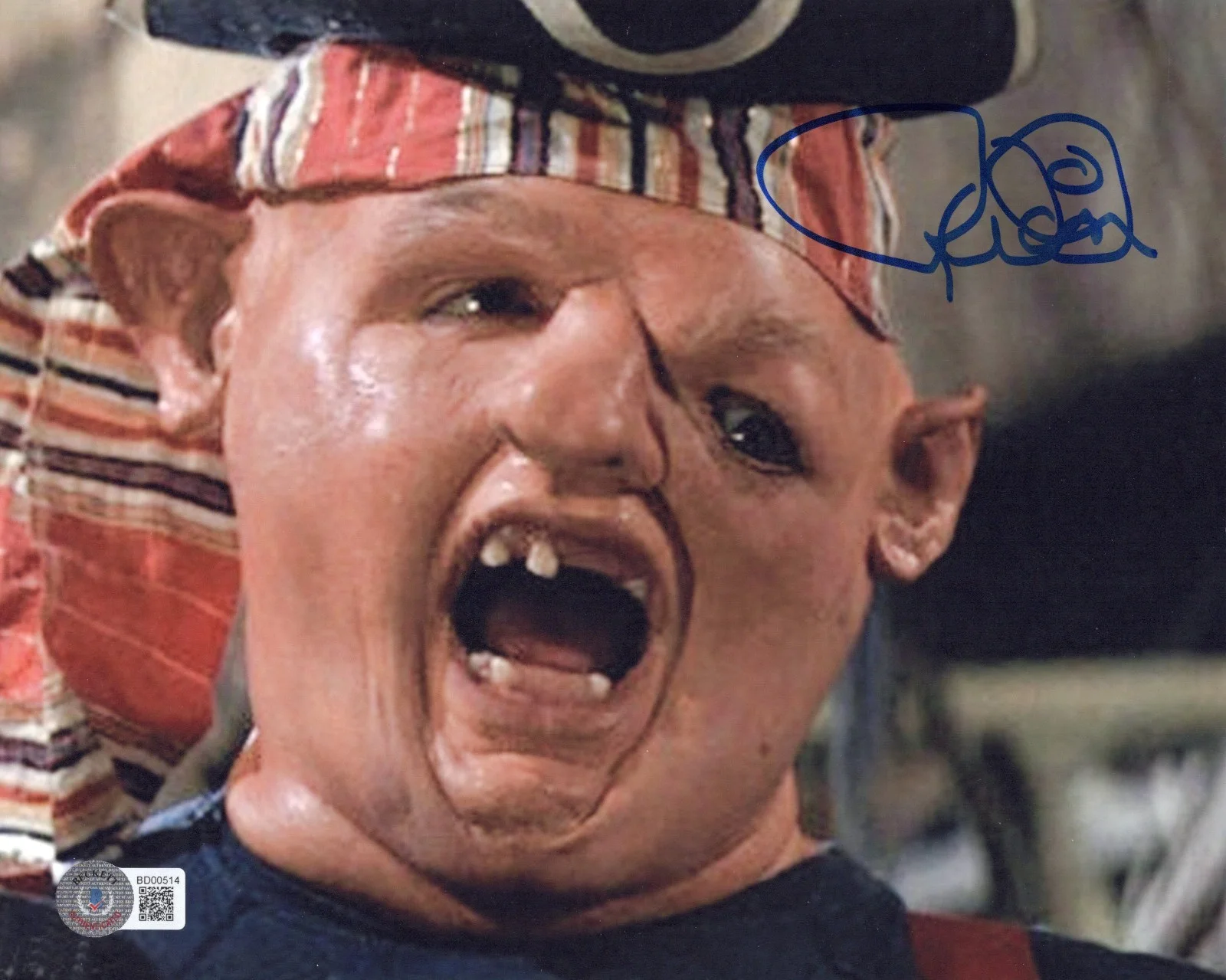 RANDELL WIDNER SIGNED 'THE GOONIES' STUNT SLOTH 8x10 MOVIE PHOTO BECKETT COA, изображение 2