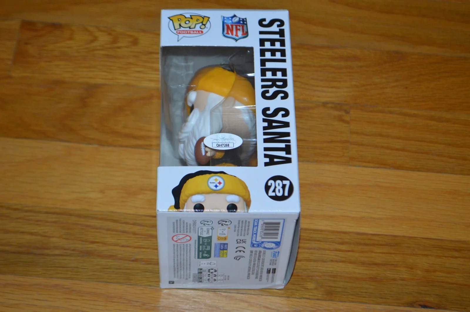 STYX Tommy Shaw Signed Steelers Santa Funko Pop Vinyl Figure #287 ~ JSA Hologram, изображение 3