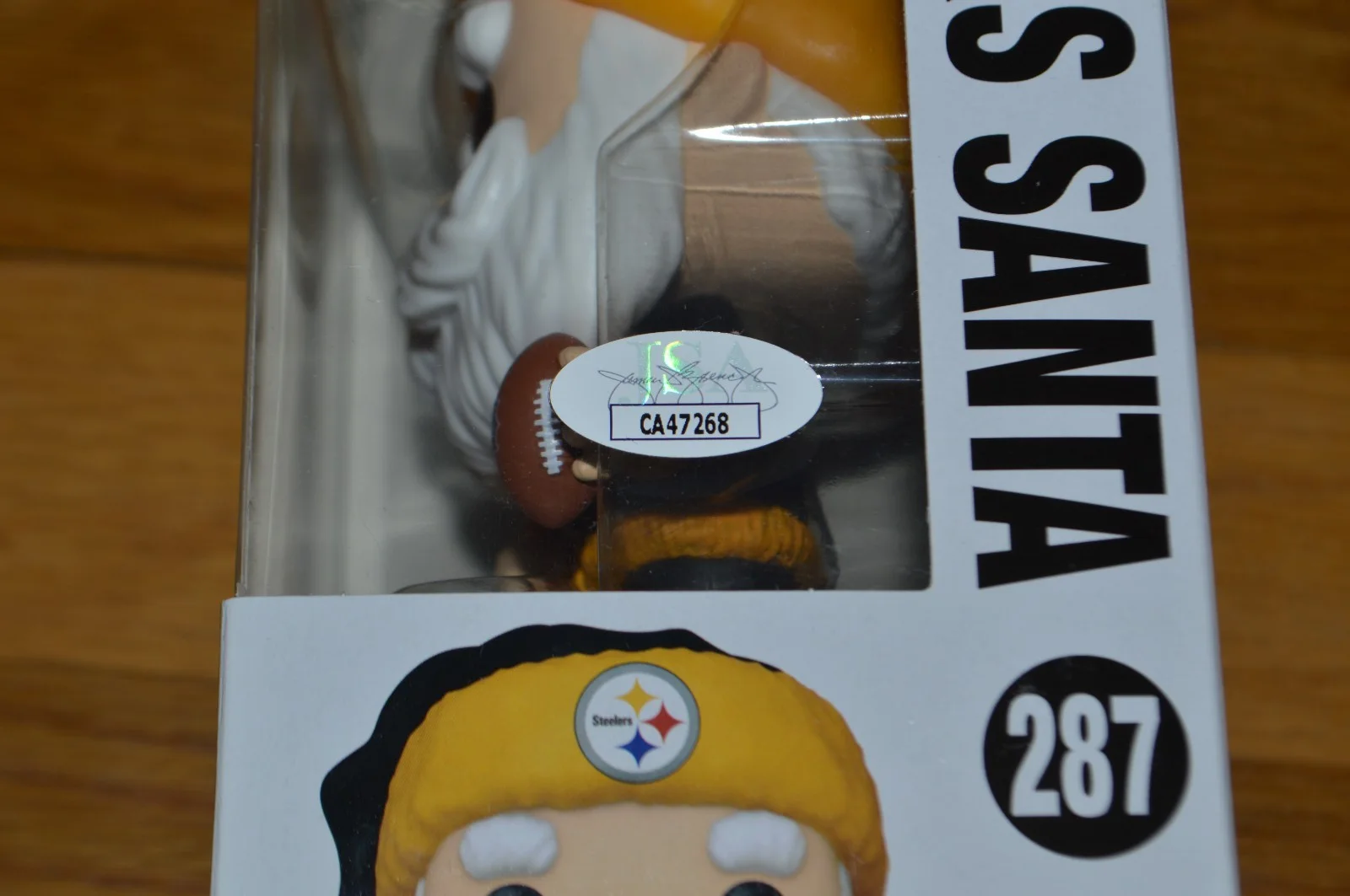 STYX Tommy Shaw Signed Steelers Santa Funko Pop Vinyl Figure #287 ~ JSA Hologram, изображение 4