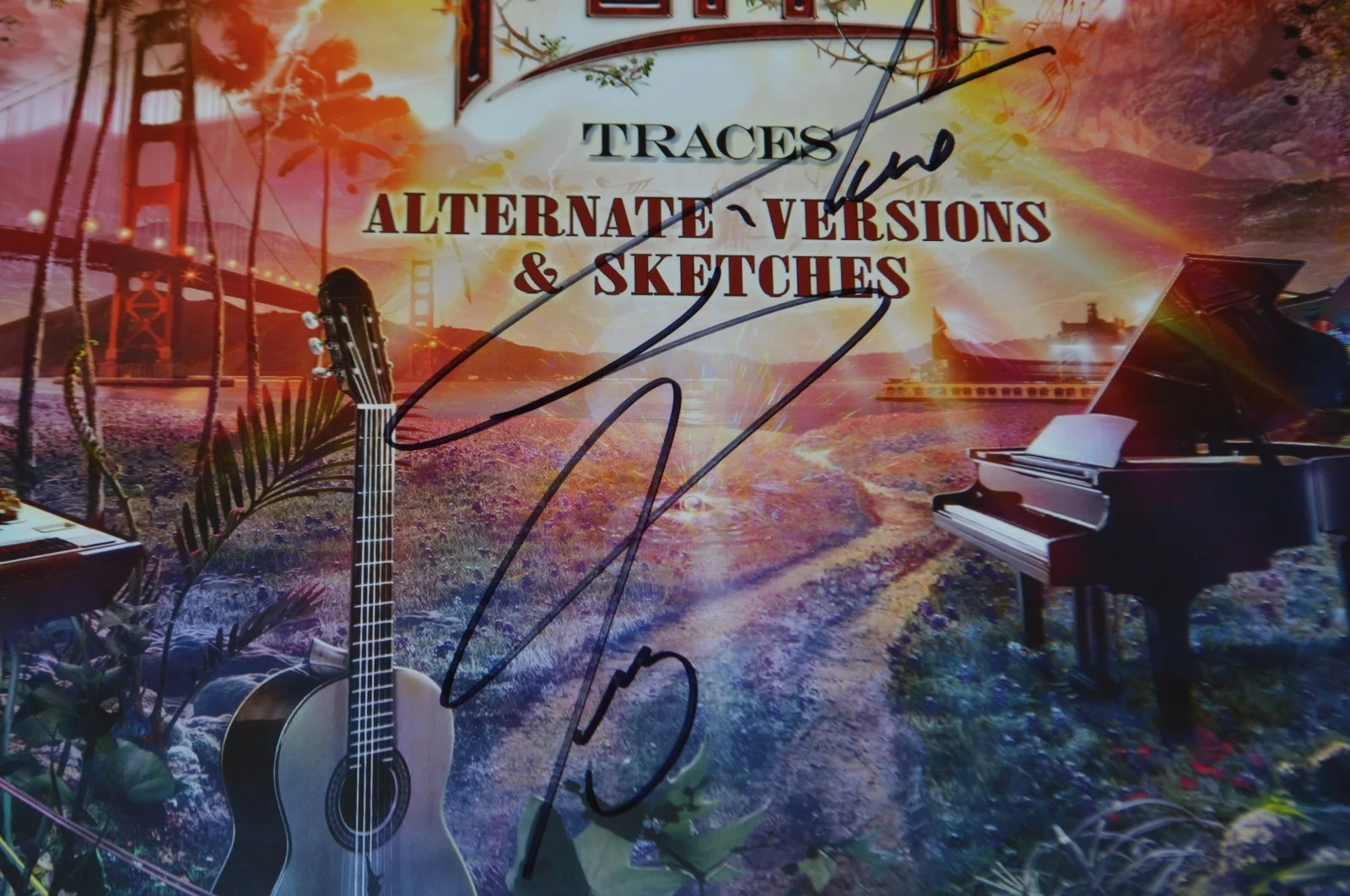Steve Perry Autographed "Traces" Alt Version Vinyl Cover with JSA COA ~ Journey, image 3