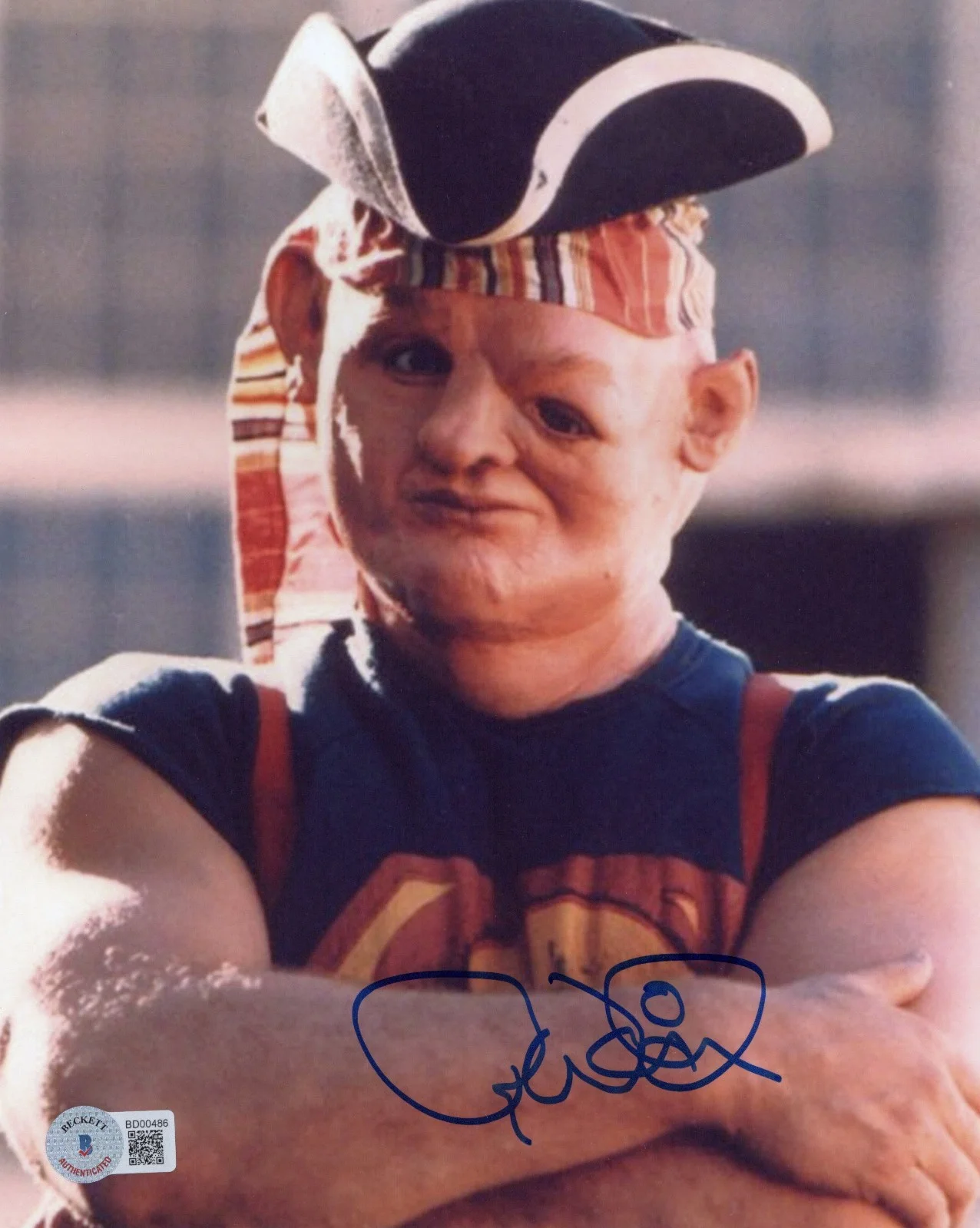 RANDELL WIDNER SIGNED 'THE GOONIES' STUNT SLOTH 8x10 PHOTO ACTOR BAS BECKETT COA, изображение 2