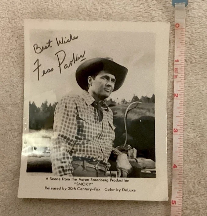 Price ReducedFess Parker original Autographed Picture From “SMOKY”. Rare Issue!, изображение 4