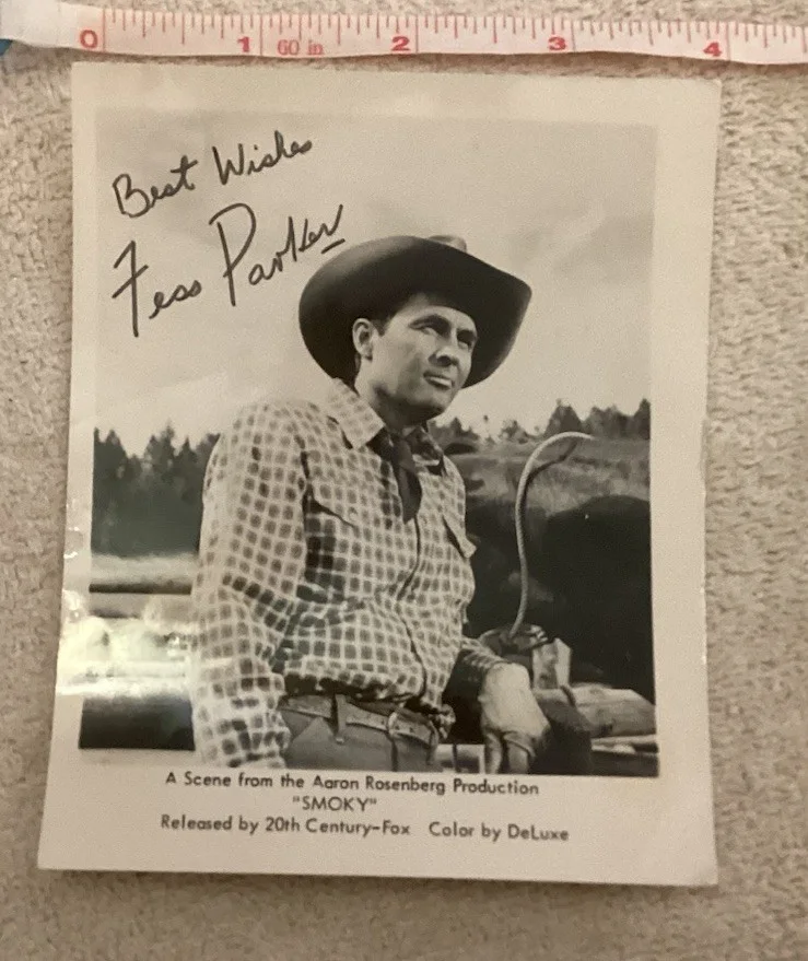 Price ReducedFess Parker original Autographed Picture From “SMOKY”. Rare Issue!, изображение 5