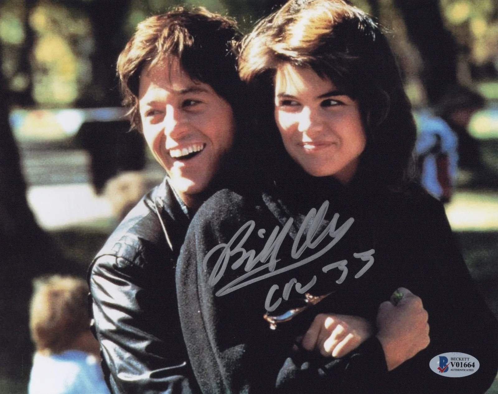 BILL ALLEN SIGNED 'RAD' CRU JONES #33 8x10 MOVIE PHOTO 3 BAS BECKETT COA PROOF, изображение 2