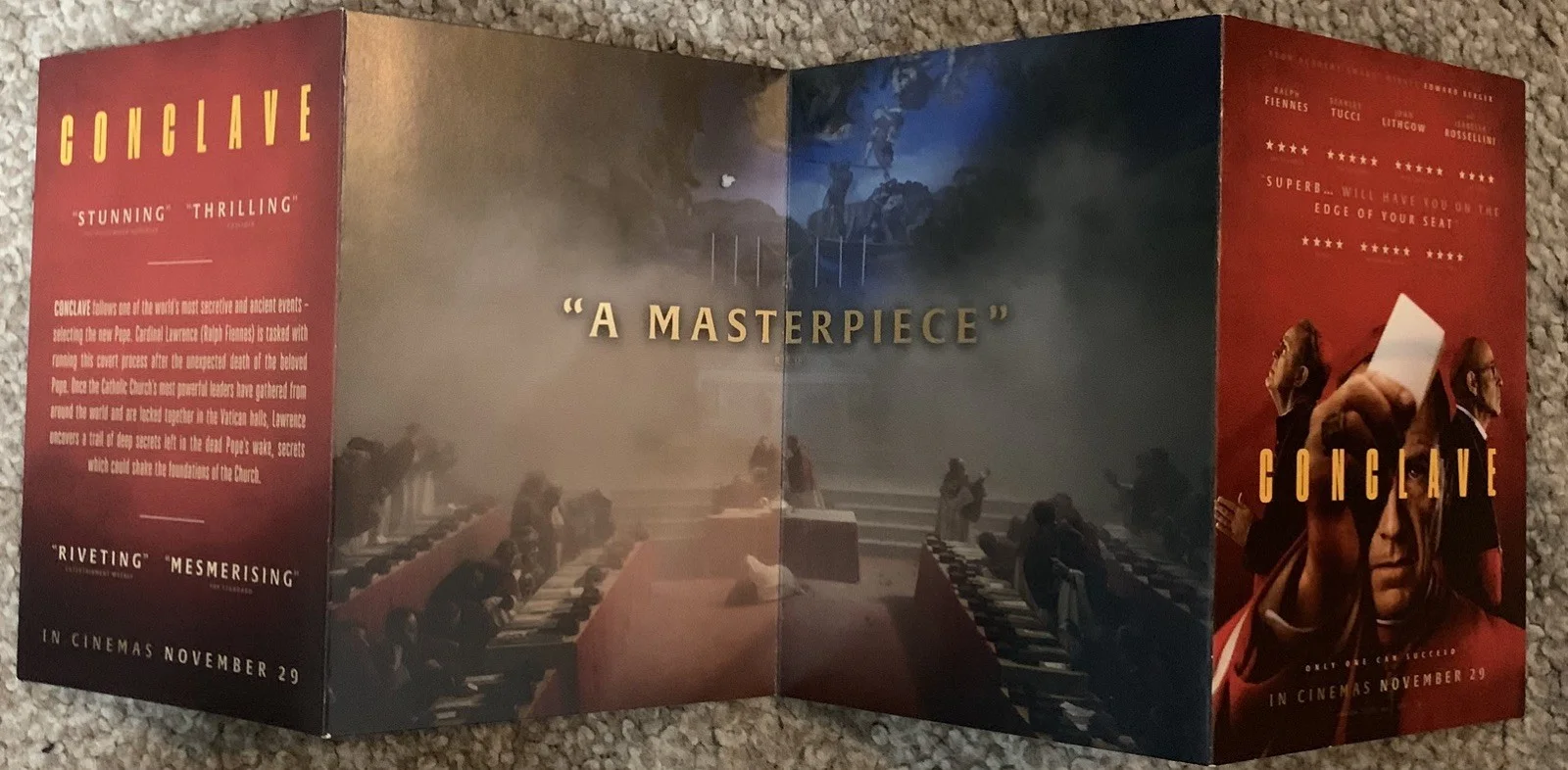 Conclave The Movie promotional postcard’s, image 2