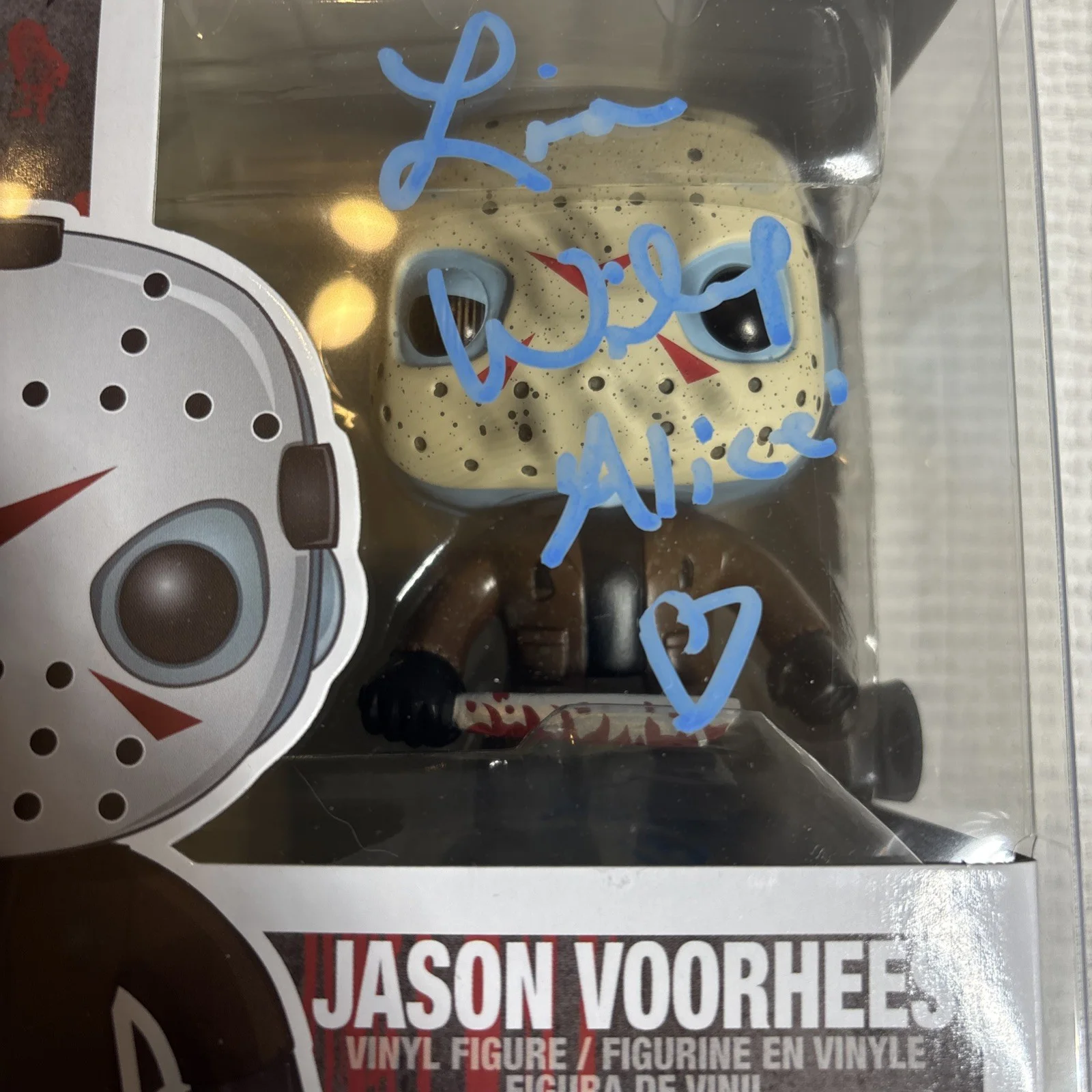 Lisa Wilcox — Jason Voorhees 01 Funko Pop Signed By Lisa Wilcox SWAU COA Freddy vs Jason, изображение 2