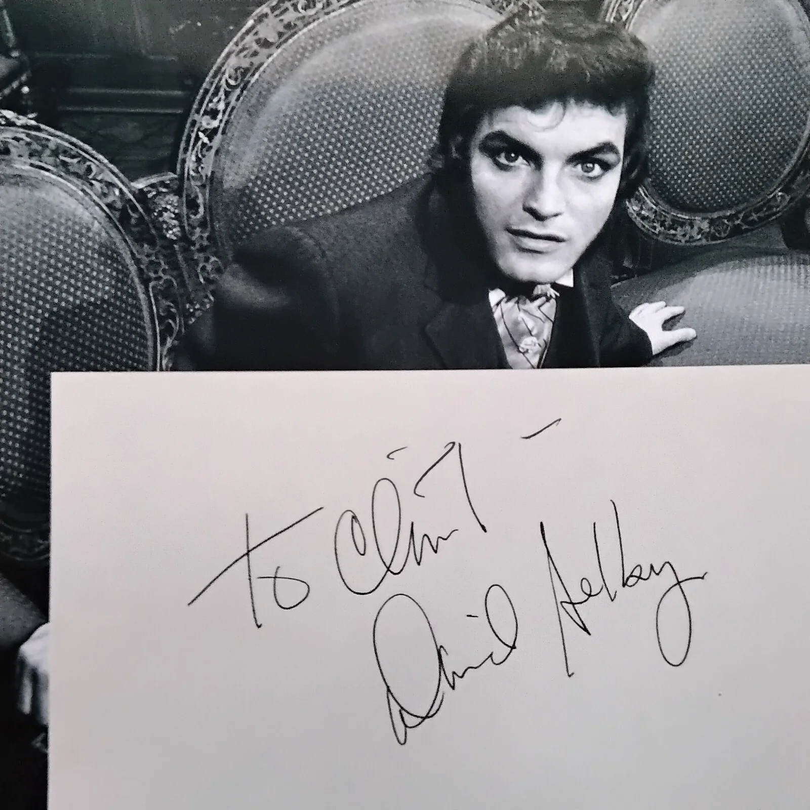David Selby SIGNED Card Photo Movie TV Actor Dark Shadows Mad Men Social Network, изображение 3