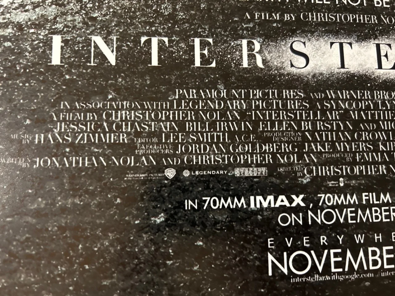 Poster Interstellar size 430mm x 640mm, image 3