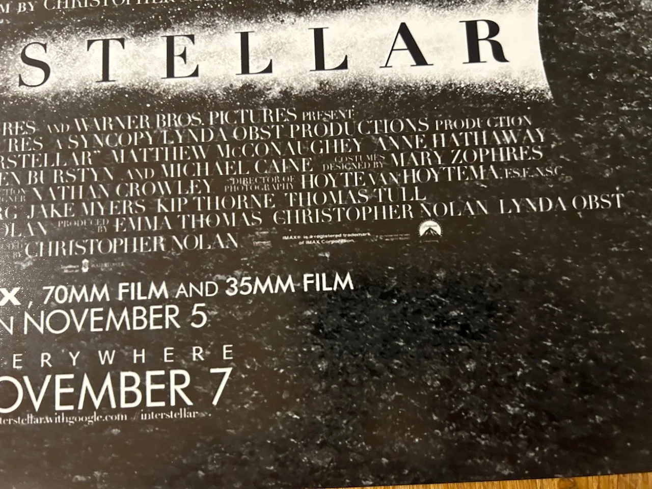 Poster Interstellar size 430mm x 640mm, image 4