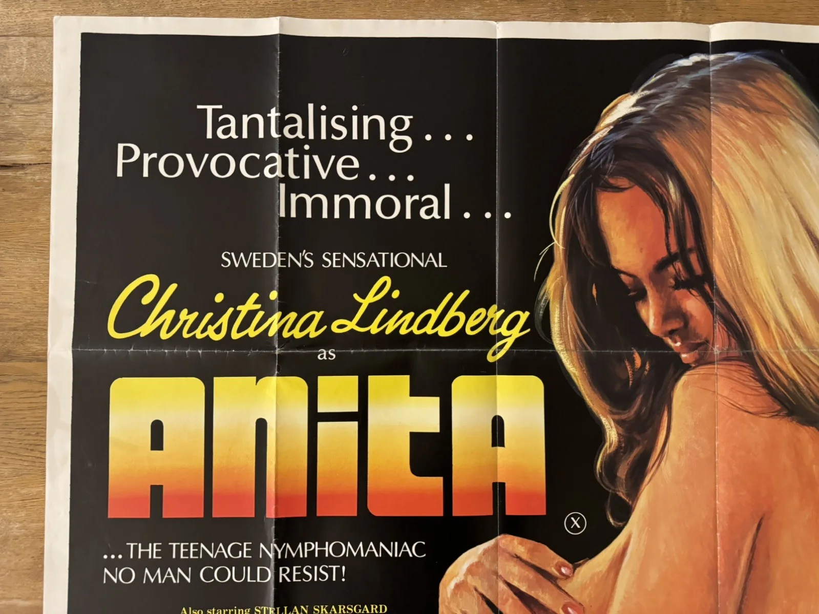 Anita original movie 1973 poster UK quad very rare, изображение 2