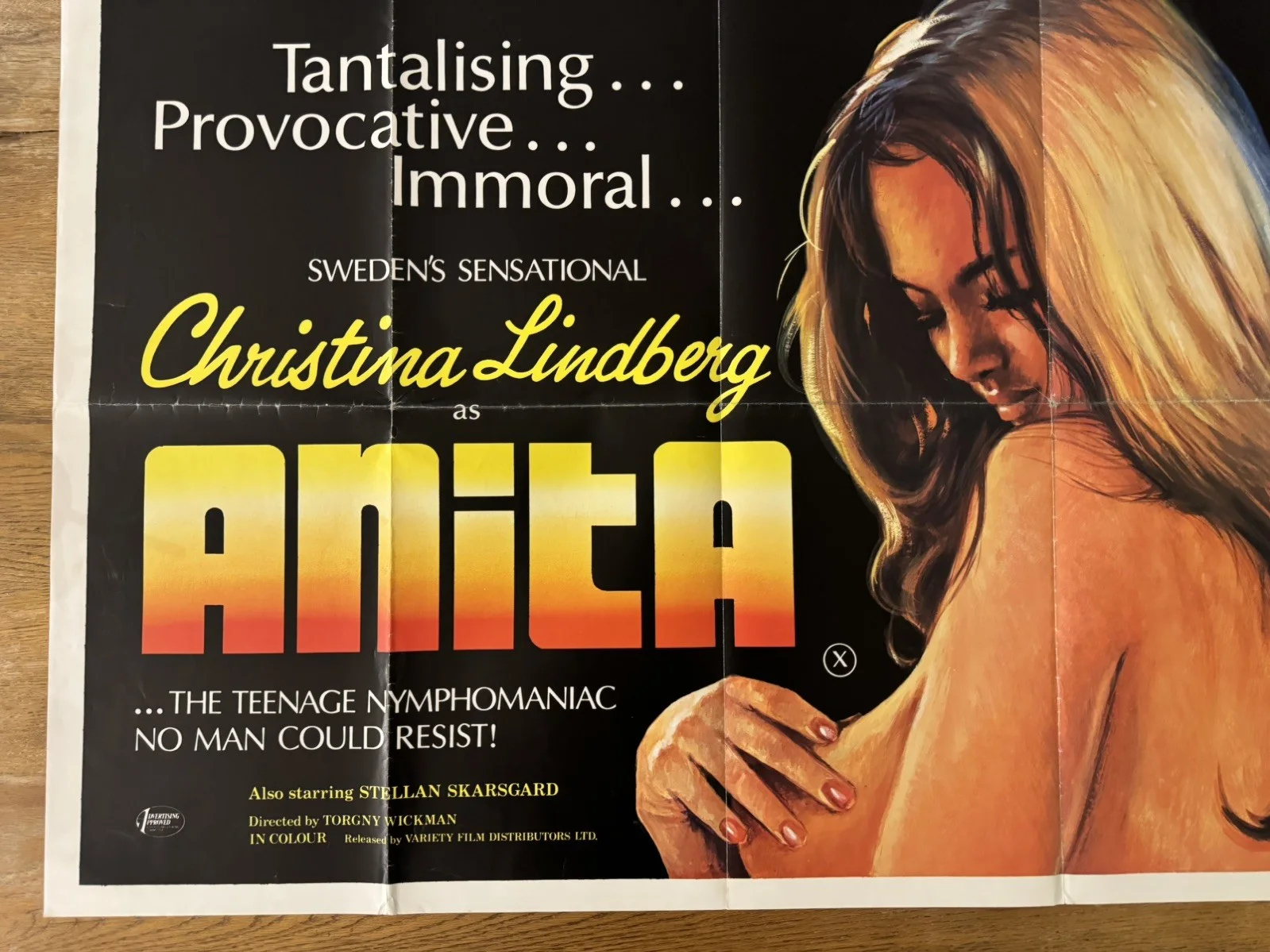 Anita original movie 1973 poster UK quad very rare, изображение 4