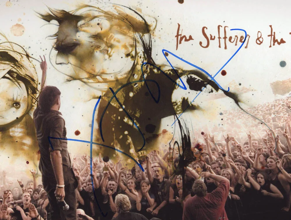TIM McILRATH — Tim McIlrath signed "RISE AGAINST" 8x10 Photo PROOF Suffering & Witness ACOA COA, изображение 4