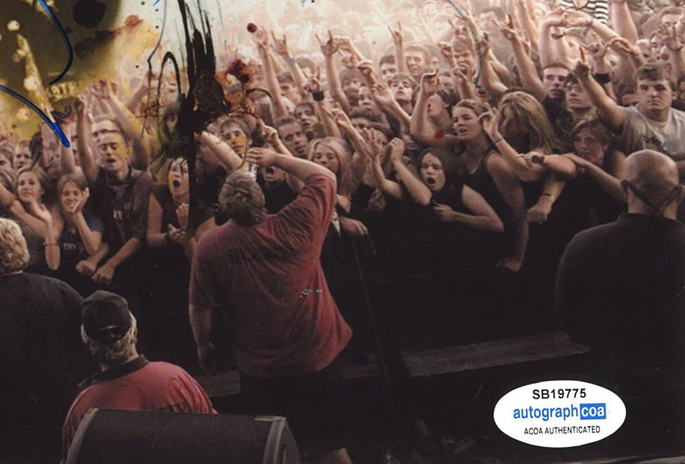 TIM McILRATH — Tim McIlrath signed "RISE AGAINST" 8x10 Photo PROOF Suffering & Witness ACOA COA, изображение 5