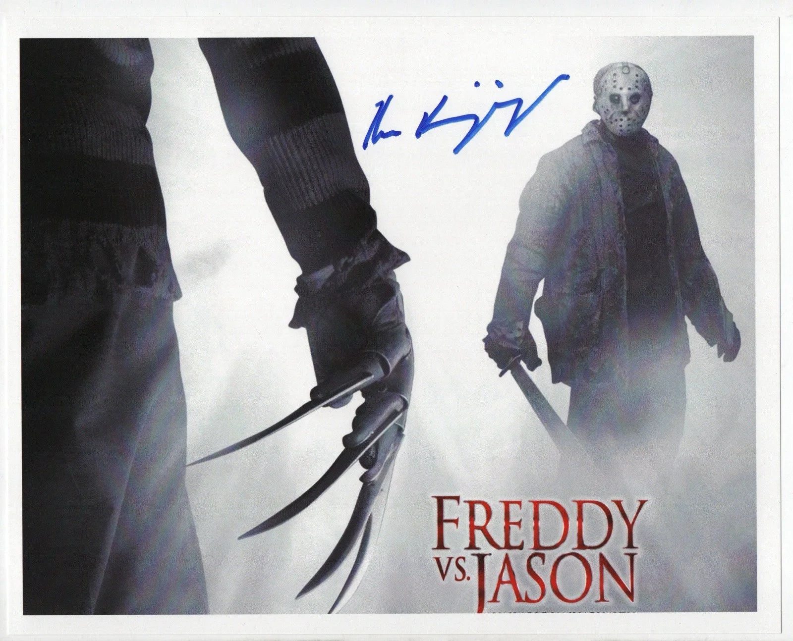 Ken Kirzinger — Bada$$ Ken Kirzinger Signed Autographed B&W 8x10 Freddy Vs. Jason Steel City COA