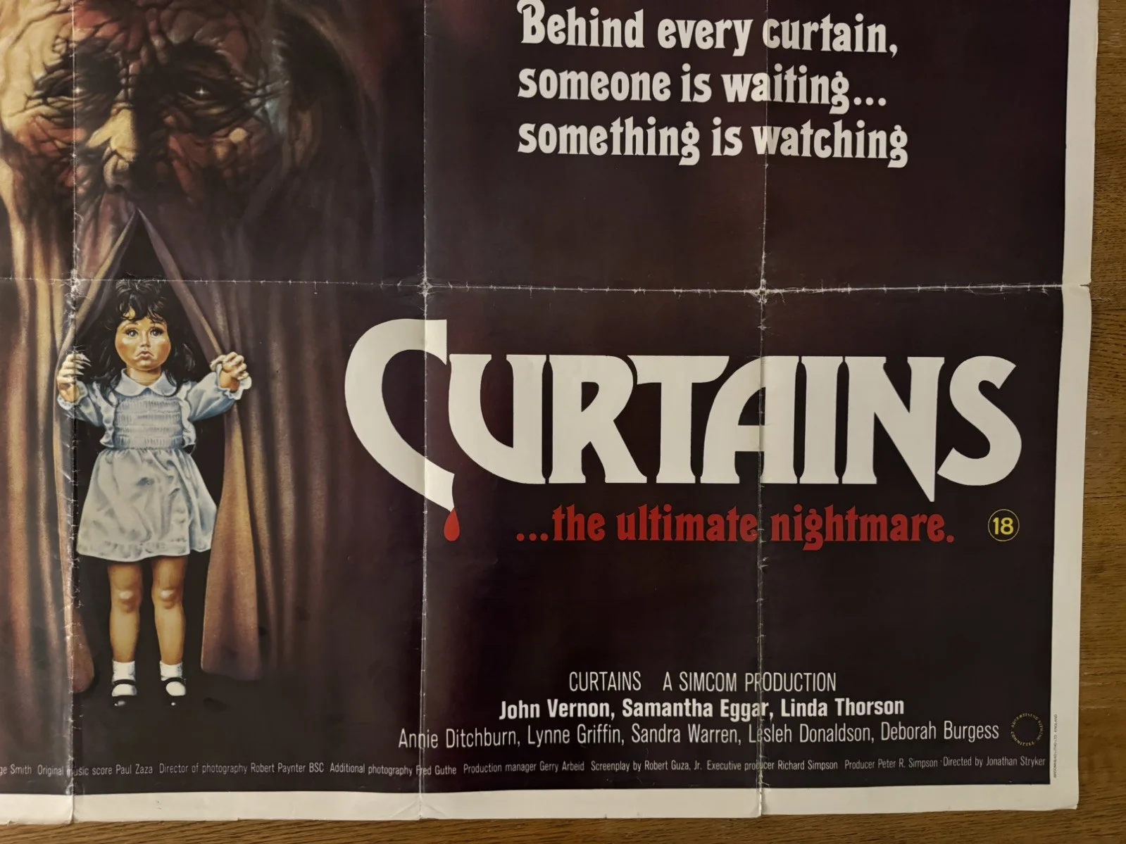 Curtains 1983 UK Quad poster, image 5