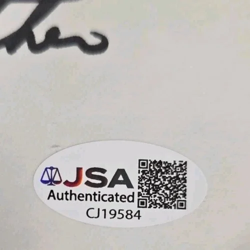 Dan Rather — Dan Rather Signed 3X5 Cut JSA Certified, image 3
