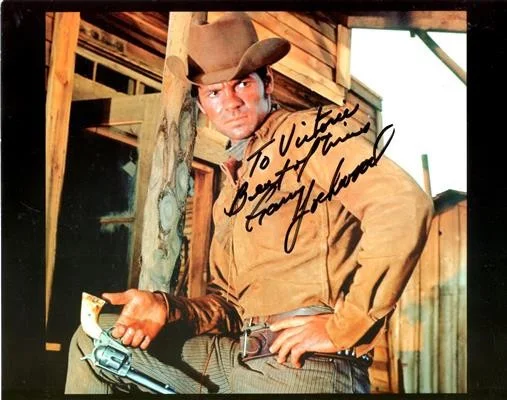GARY LOCKWOOD — VINTAGE GARY LOCKWOOD 1968 WESTERN FIRECREEK AUTOGRAPH COLOR PHOTO 1998