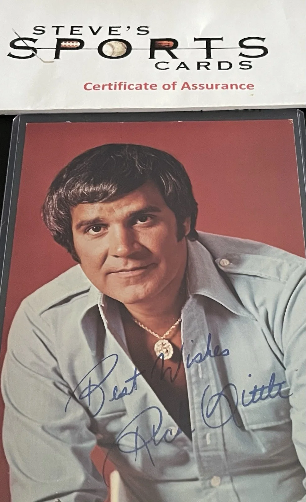 Rich Little — Rich Little Las Vegas Entertainer Signed 5x7 Promo Autograph w/ COA & Top Loader