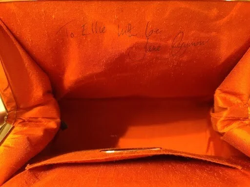 Jane Seymour Koi Fish Purse autographed, image 5