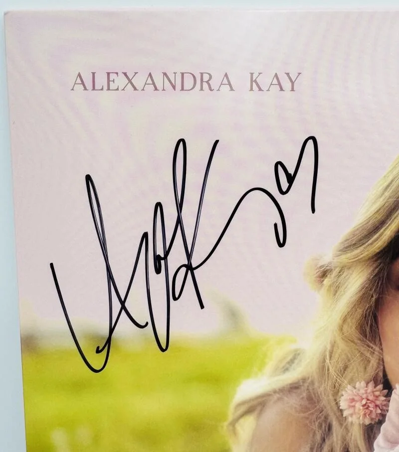 ALEXANDRA KAY — ALEXANDRA KAY SIGNED SECOND WIND PINK VINYL RECORD COUNTRY AUTOGRAPH BAS K75, image 2