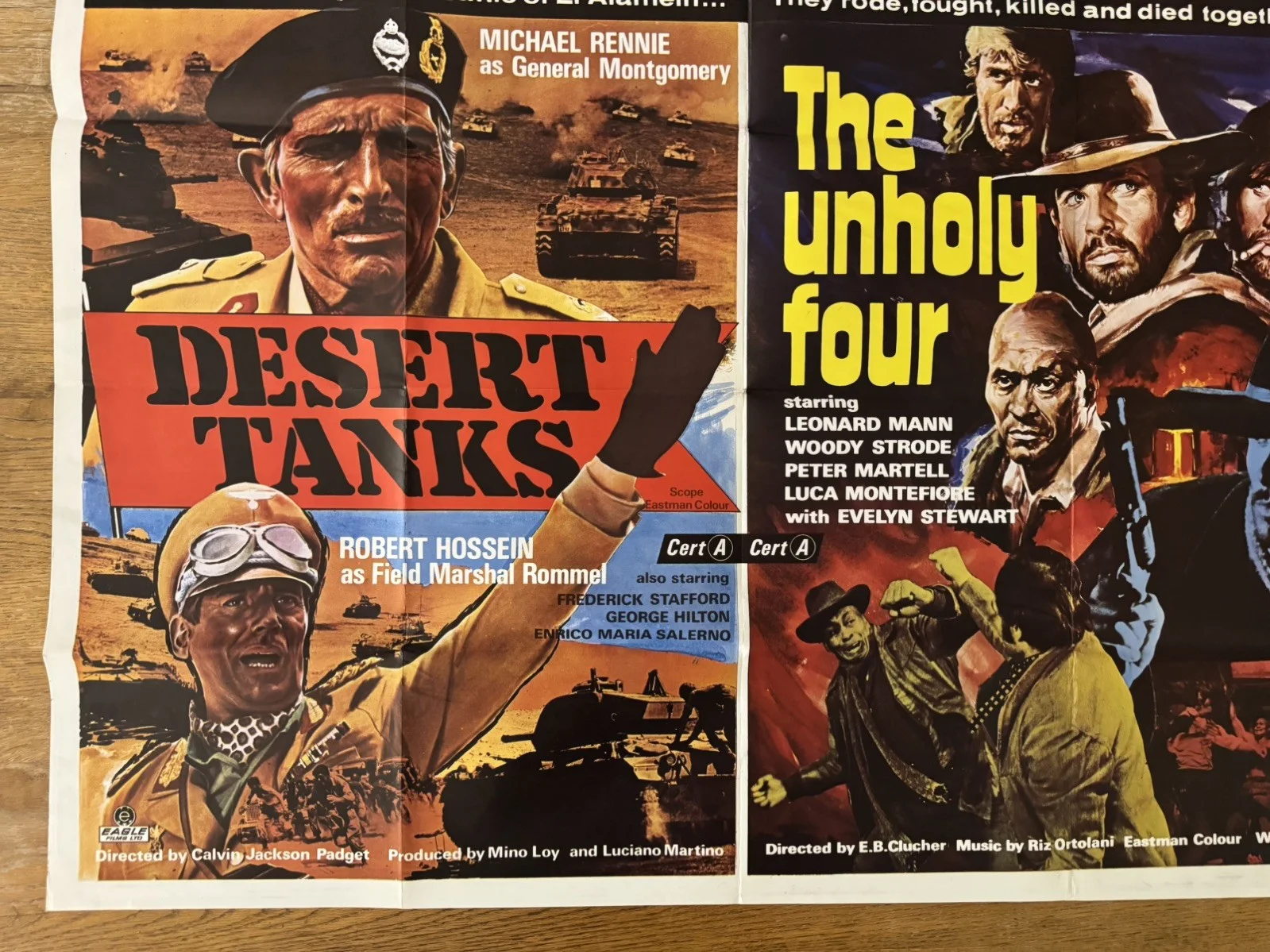 Desert tanks the unholy four 1969 UK Quad poster, image 3