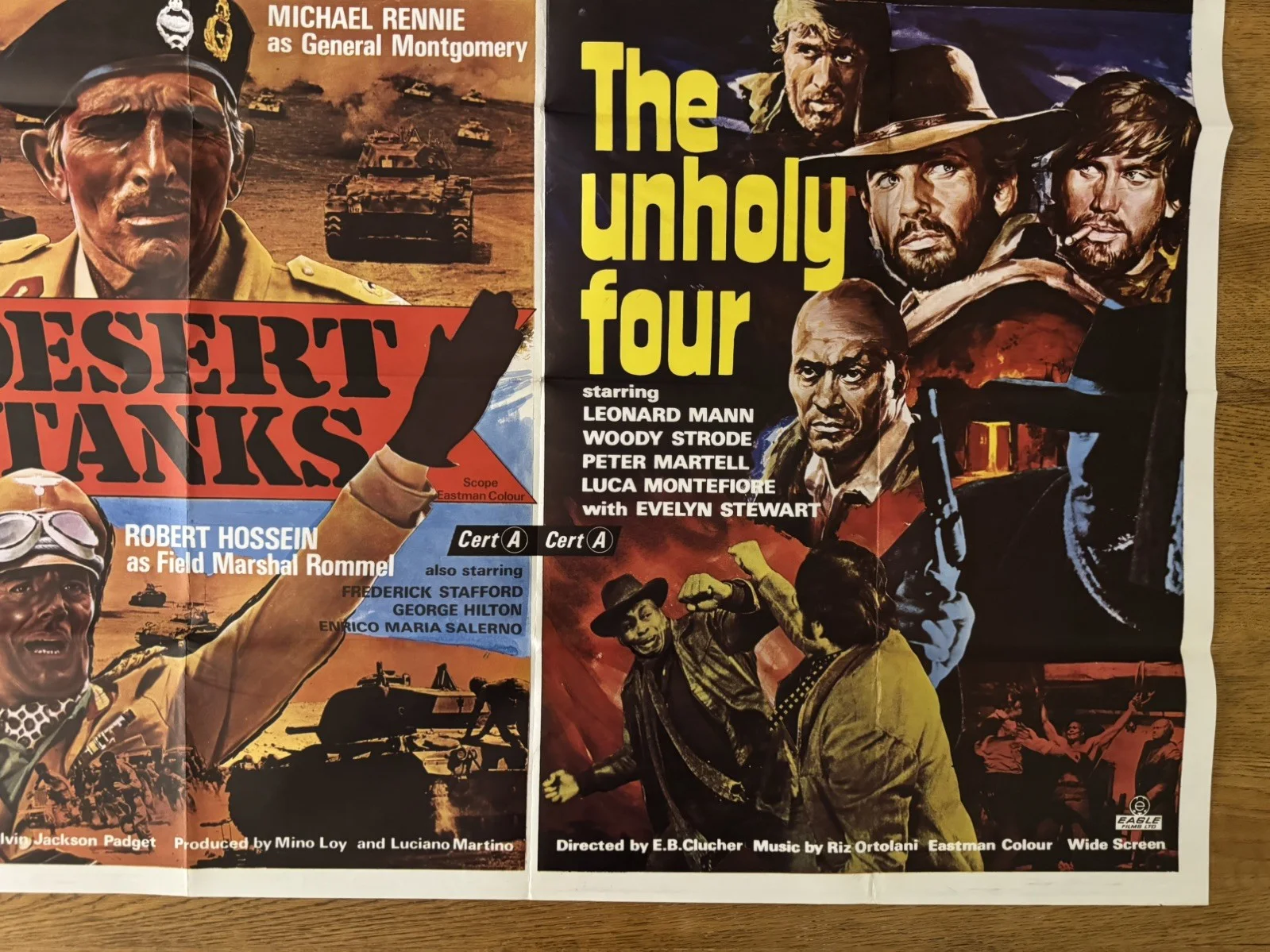 Desert tanks the unholy four 1969 UK Quad poster, image 5