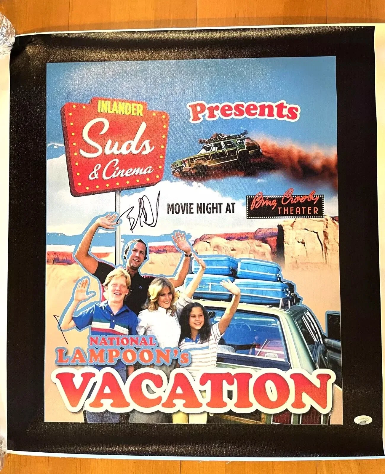 Beverly D'Angelo — BEVERLY D'ANGELO signed National Lampoons VACATION canvas print / poster ~ JSA