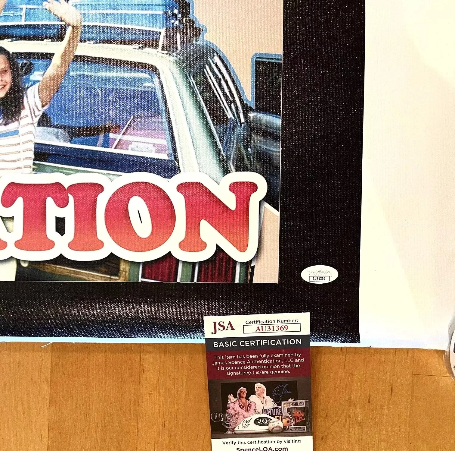Beverly D'Angelo — BEVERLY D'ANGELO signed National Lampoons VACATION canvas print / poster ~ JSA, изображение 3