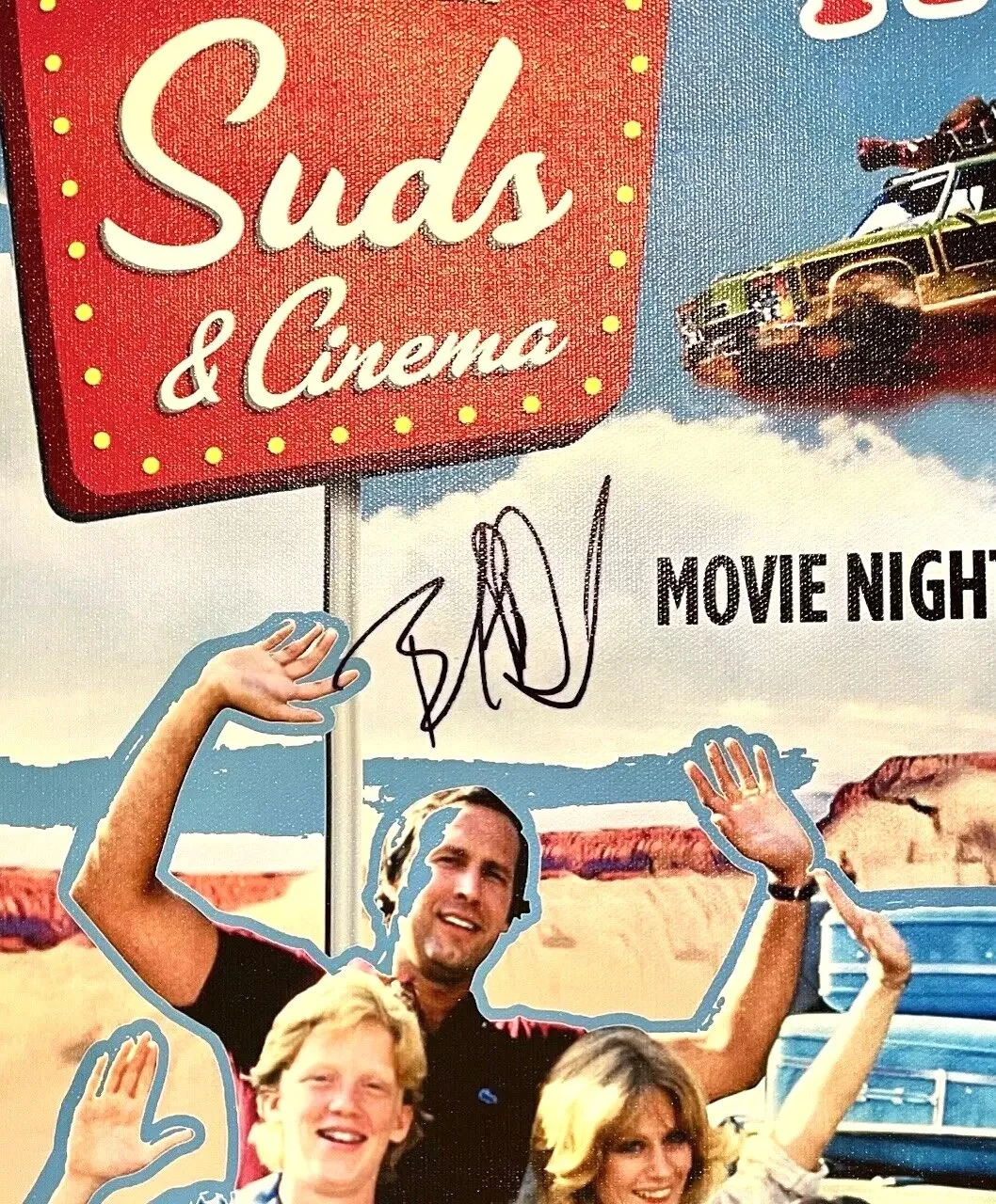 Beverly D'Angelo — BEVERLY D'ANGELO signed National Lampoons VACATION canvas print / poster ~ JSA, изображение 5
