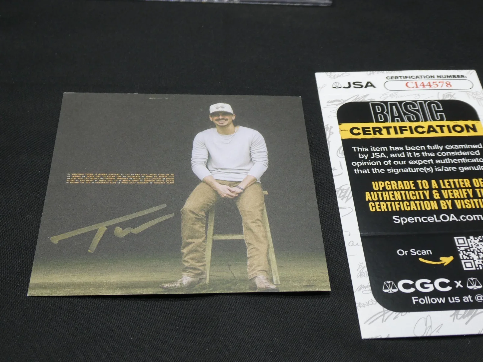 Tucker Wetmore Hand Signed Insert + What Not To CD JSA #CI44578, image 2